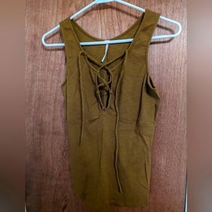 Free People Lace-Up Tank (Size M)